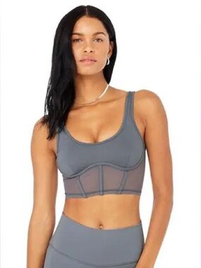 ALO Yoga Airbrush Mesh Corset Tank